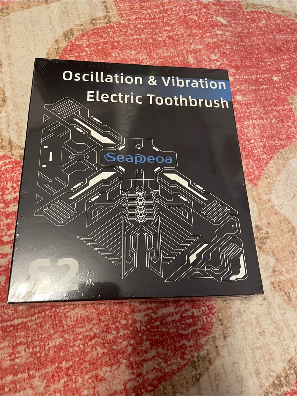 SeaPeoa Oscillation & Vibration Electric Toothbrush - Black
